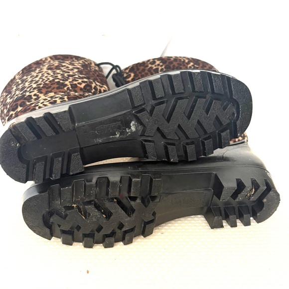 Corkys Black and Leopard Print Rain Boots - Picture 5 of 8